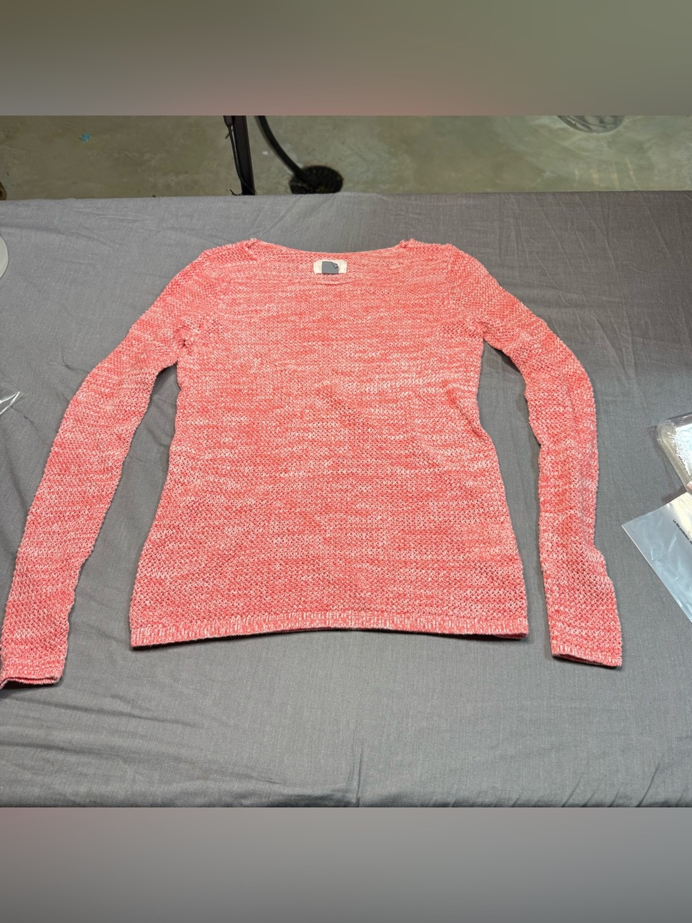 Old Navy Marled Coral Crewneck Sweater